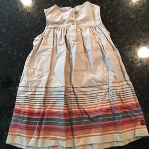 Tea linen, cotton blend dress